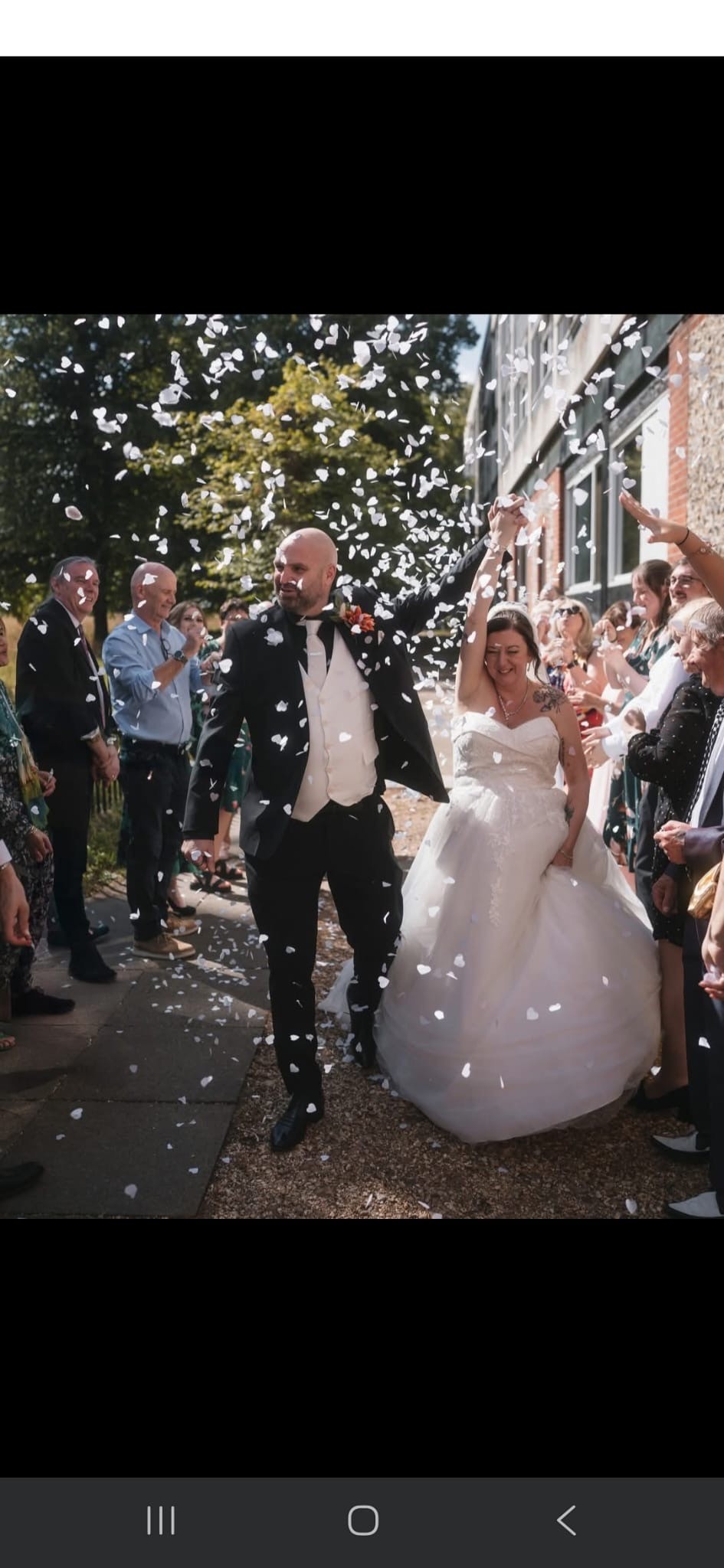 Wedding venue with Cathedral backdrop